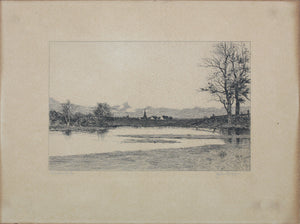 John Ruffin. Rivers End. Etching. C. 1920