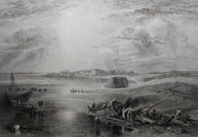 Load image into Gallery viewer, Joseph Mallord William Turner, after. The Red Sea and Suez. Engraved by Edward Francis Finden. 1836.
