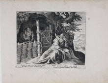 Load image into Gallery viewer, Maarten de Vos, after. 15. Spiridionis, religious hermit. Etching by Sadeler. Late XVI C.

