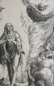 Cherubino Alberti. Mary Magdalen. Engraving. 1571-1615.
