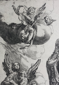Cherubino Alberti. Mary Magdalen. Engraving. 1571-1615.