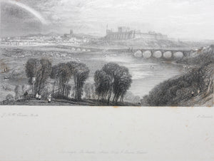 Joseph Mallord William Turner, after. Carlisle. Engraved by Edward Goodall. 1834.