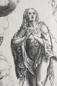 Cherubino Alberti. Mary Magdalen. Engraving. 1571-1615.