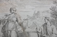 Load image into Gallery viewer, Josse de Pape. Christ and the Samaritan Woman. Etching. 1633 - 1646.
