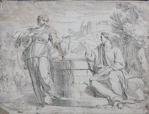 Josse de Pape. Christ and the Samaritan Woman. Etching. 1633 - 1646.