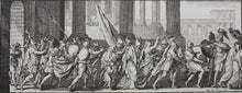 Load image into Gallery viewer, Sébastien Le Clerc. Triumphal Roman procession. Engraving. XVII C. Late impression.
