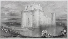 Load image into Gallery viewer, Joseph Mallord William Turner, after. Caerlaverock Castle. Engraved by Edward Goodall. 1834.
