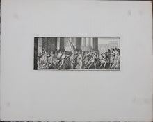 Load image into Gallery viewer, Sébastien Le Clerc. Triumphal Roman procession. Engraving. XVII C. Late impression.
