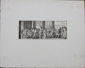 Sébastien Le Clerc. Triumphal Roman procession. Engraving. XVII C. Late impression.
