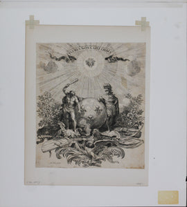 Sébastien Le Clerc. The heroic devise of Louis XIV. Engraving. 1684.