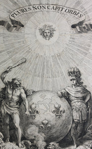 Sébastien Le Clerc. The heroic devise of Louis XIV. Engraving. 1684.