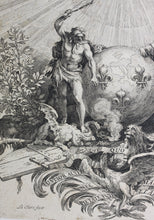 Load image into Gallery viewer, Sébastien Le Clerc. The heroic devise of Louis XIV. Engraving. 1684.
