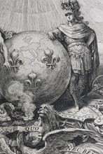 Load image into Gallery viewer, Sébastien Le Clerc. The heroic devise of Louis XIV. Engraving. 1684.

