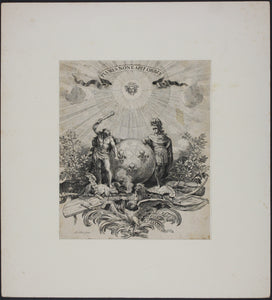 Sébastien Le Clerc. The heroic devise of Louis XIV. Engraving. 1684.