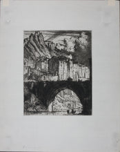 Load image into Gallery viewer, Sir Frank William Brangwyn. Sisteron. Etching. 1924.

