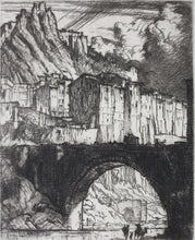 Load image into Gallery viewer, Sir Frank William Brangwyn. Sisteron. Etching. 1924.
