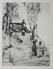 Load image into Gallery viewer, Elizabeth Boardman Warren. Shelley’s Cottage at Lynmouth. Etching. Ca. 1920s.
