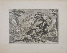 Load image into Gallery viewer, Antonio Tempesta. Boar hunt. Etching. 1608.
