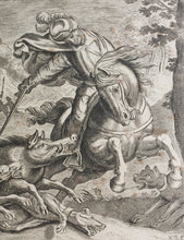 Load image into Gallery viewer, Antonio Tempesta. Boar hunt. Etching. 1608.
