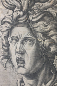 Cornelis Cort, attributed to. Head of Medusa. Engraving. Ca. 1568–70 (?).