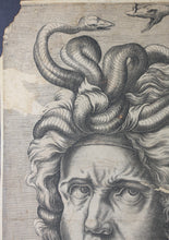 Load image into Gallery viewer, Cornelis Cort, attributed to. Head of Medusa. Engraving. Ca. 1568–70 (?).
