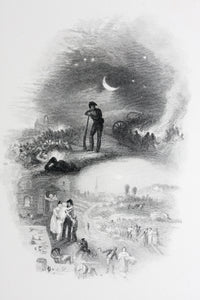 Joseph Mallord William Turner, after. The Soldier's Dream. Engraved by Edward Goodall. 1837.