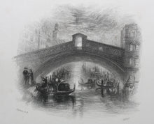 Load image into Gallery viewer, Joseph Mallord William Turner, after. Venice. Engraved by William Miller. 1834.
