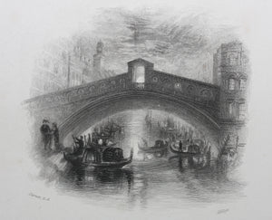 Joseph Mallord William Turner, after. Venice. Engraved by William Miller. 1834.