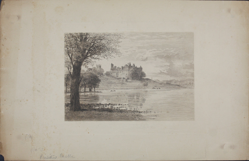 Axel Herman Haig. Linlithgow Palace. Etching. 1901.