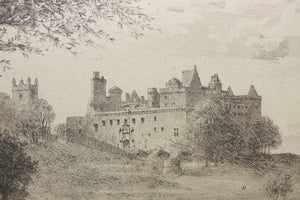 Axel Herman Haig. Linlithgow Palace. Etching. 1901.