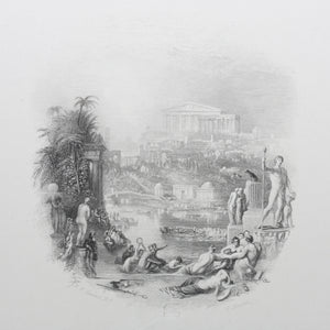 Joseph Mallord William Turner, after. The Garden. Engraved by Edward Goodall. 1839.