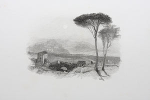Joseph Mallord William Turner, after. Perugia. Engraved by Edward Goodall. 1830.