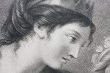 Load image into Gallery viewer, Louise Élisabeth Vigée-Le Brun, after. Innocence taking refuge in the arms of Justice. Engraving by Francesco Bartolozzi. 1783.
