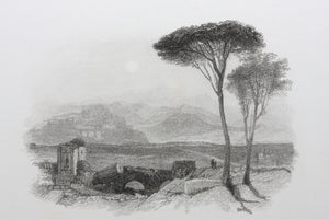 Joseph Mallord William Turner, after. Perugia. Engraved by Edward Goodall. 1830.