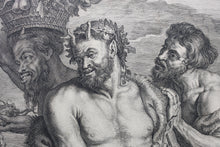 Load image into Gallery viewer, Peter Paul Rubens, after. Diana returning from the Chase. Engraving by Schelte Adamsz Bolswert.  1625-1659.
