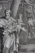 Load image into Gallery viewer, Pietro da Cortona, after. Giuliano Traballesi, after. The return of Hagar to Abraham. Engraving by Carol Faucci. 1766.
