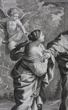 Load image into Gallery viewer, Pietro da Cortona, after. Giuliano Traballesi, after. The return of Hagar to Abraham. Engraving by Carol Faucci. 1766.
