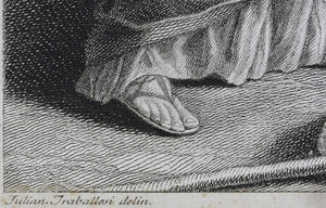 Pietro da Cortona, after. Giuliano Traballesi, after. The return of Hagar to Abraham. Engraving by Carol Faucci. 1766.