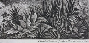 Pietro da Cortona, after. Giuliano Traballesi, after. The return of Hagar to Abraham. Engraving by Carol Faucci. 1766.