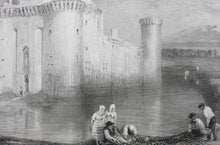 Load image into Gallery viewer, Joseph Mallord William Turner, after. Caerlaverock Castle. Engraved by Edward Goodall. 1834.
