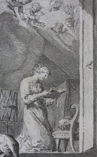 Load image into Gallery viewer, Nicolas Poussin, after. Jacques Stella, after. The dream of St Joseph. Engraving and etching by Francesco Polanzani. 1715-1756.
