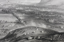 Load image into Gallery viewer, Joseph Mallord William Turner, after. Edinburgh from Blackford Hill. Engraved by William Miller. 1833.
