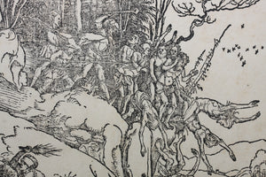Albrecht Dürer. The Martyrdom of the Ten Thousand. Woodcut. 1496.