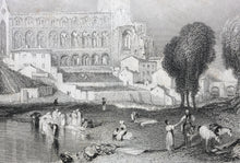 Load image into Gallery viewer, Joseph Mallord William Turner, after. Jedburgh Abbey. Engraved by Robert Brandard. 1833
