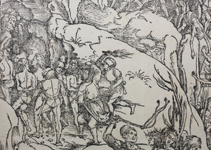Albrecht Dürer. The Martyrdom of the Ten Thousand. Woodcut. 1496.