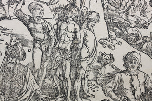 Albrecht Dürer. The Martyrdom of the Ten Thousand. Woodcut. 1496.