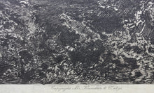 Load image into Gallery viewer, Charles-Louis  Kratke. Valley landscape under the stormy sky. Etching. 1891.
