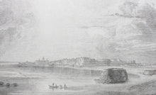 Load image into Gallery viewer, Joseph Mallord William Turner, after. The Red Sea and Suez. Engraved by Edward Francis Finden. 1836.
