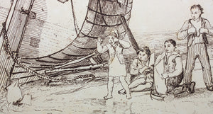 Joseph Mallord William Turner. Marine Dabblers. Etching. 1811.