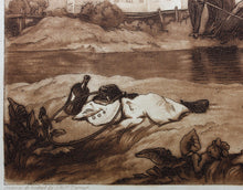 Load image into Gallery viewer, Joseph Mallord William Turner, after. Young Anglers. Engraved by Robert Dunkarton. 1811.
